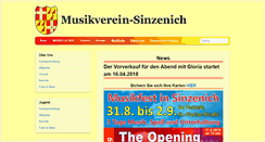 Desktop Screenshot of musikverein-sinzenich.de
